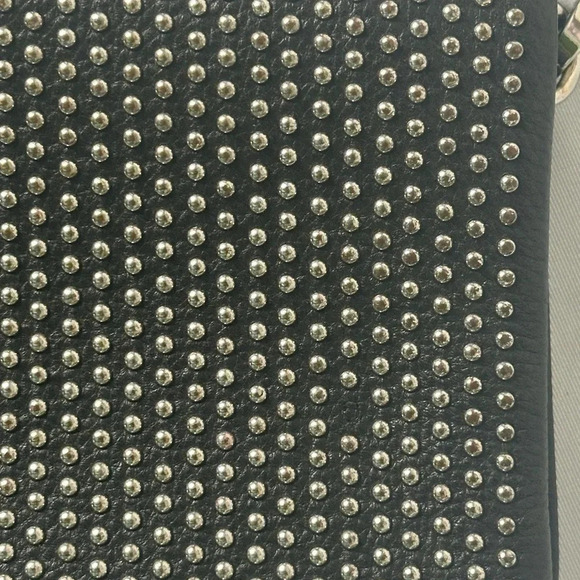 Zadig & Voltaire Rock Plumetis Noir Studded Bag - Picture 5 of 11